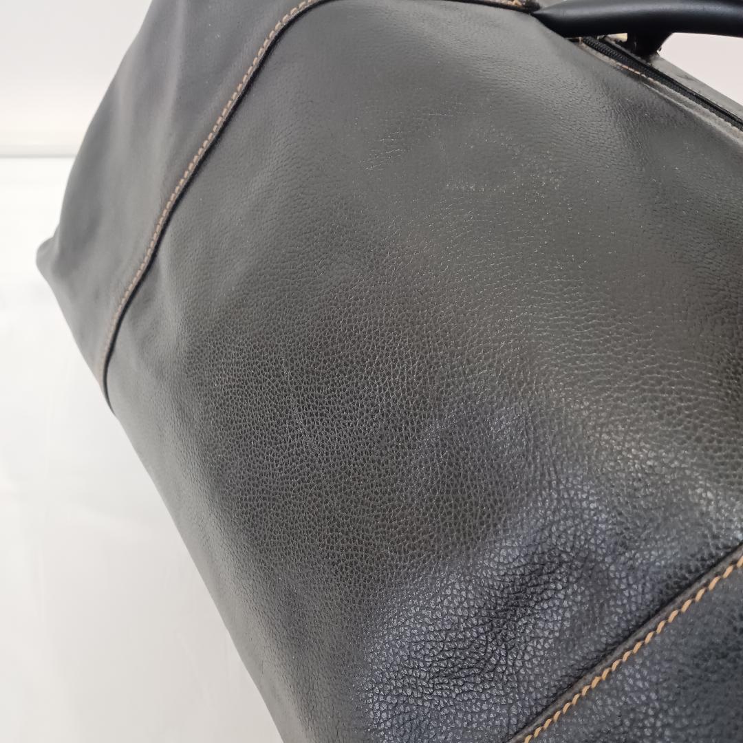 dunhill ダンヒル ボストンバッグ ビジネスバッグ レザー ブラック