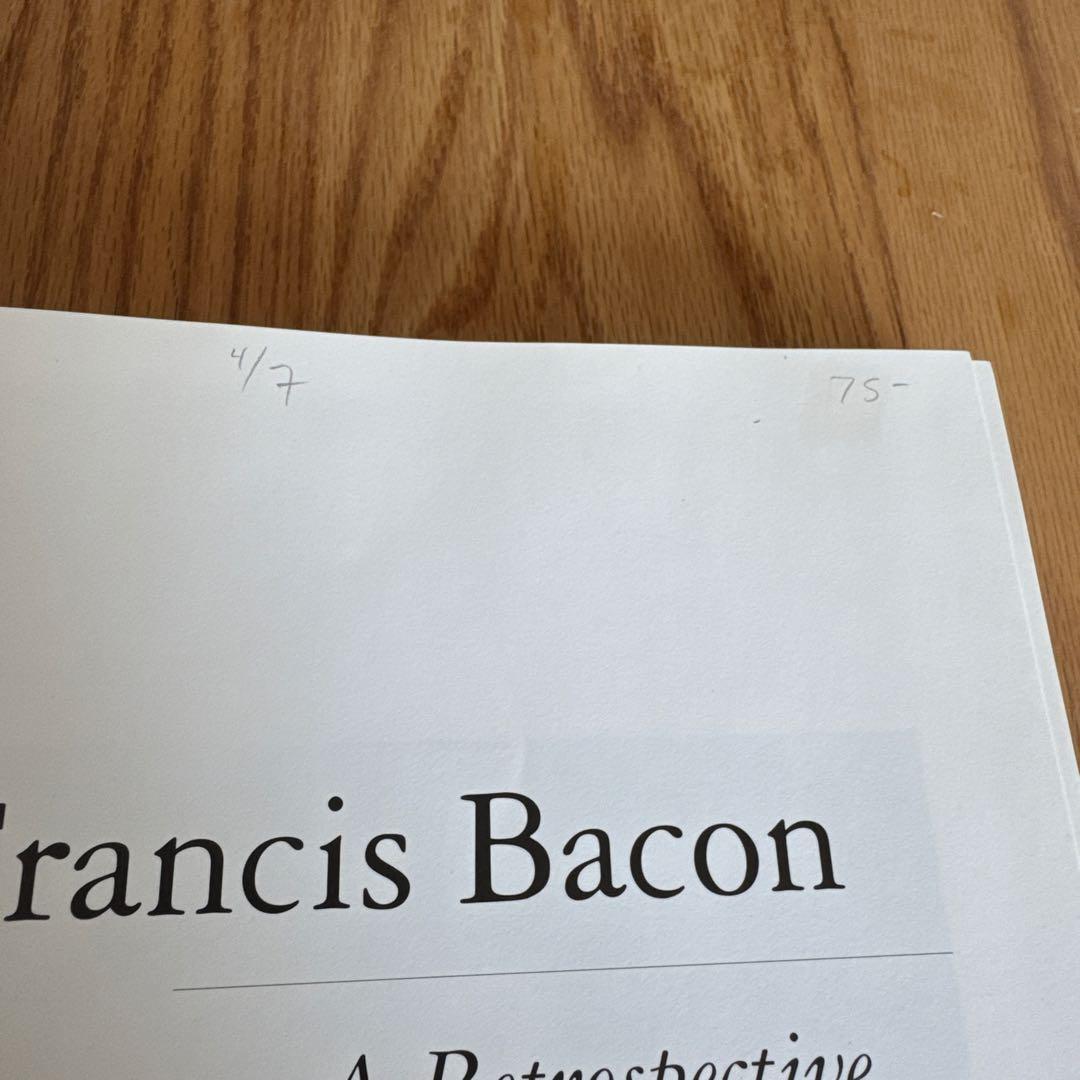 フランシスベーコンFrancis Bacon A Retrospectives