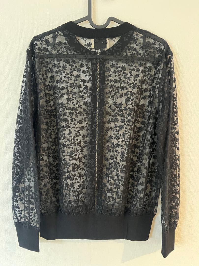 新品　UNITED ARROWS チュールエンブロイダリーカーディガン