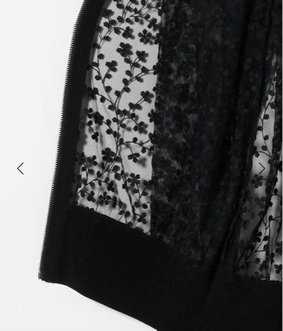 新品　UNITED ARROWS チュールエンブロイダリーカーディガン