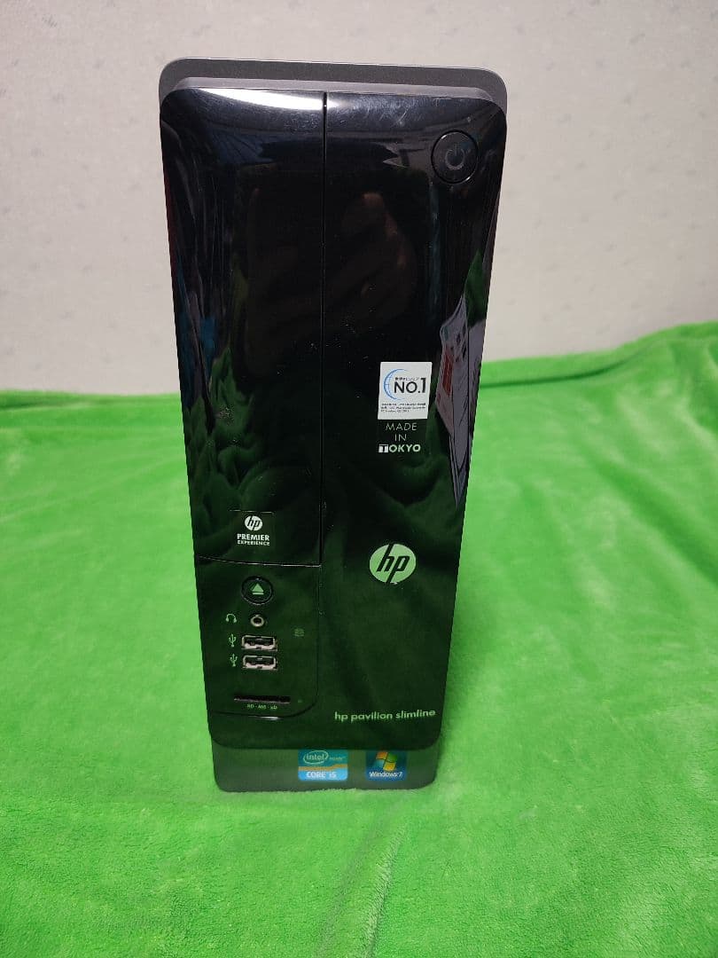 起動確認済　デスクトップPC　HP pavilion slimline