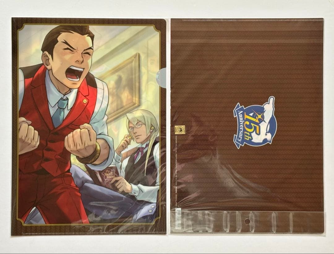 新品未開封 ★ 逆転裁判4 クリアファイル　2枚セット　逆転裁判15周年