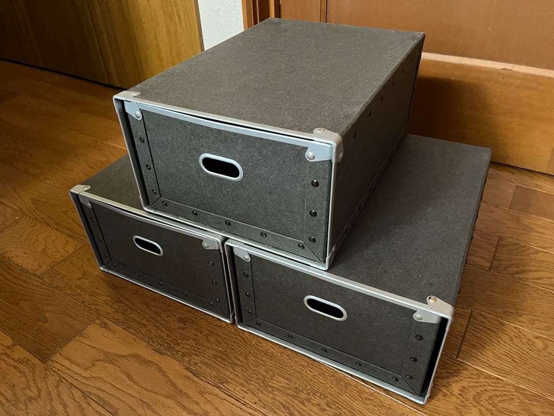 【希少】無印良品　硬質パルプボックス　廃盤　3個セット