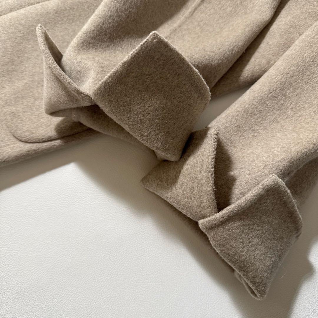 ZARA ZW COLLECTION フェイクファー襟付きウールコート リバー