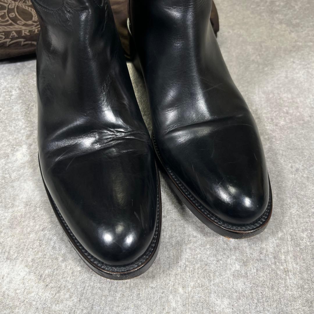 SARTORE Paris ジョッキーブーツ　36.5 クロスベルトロングブーツ