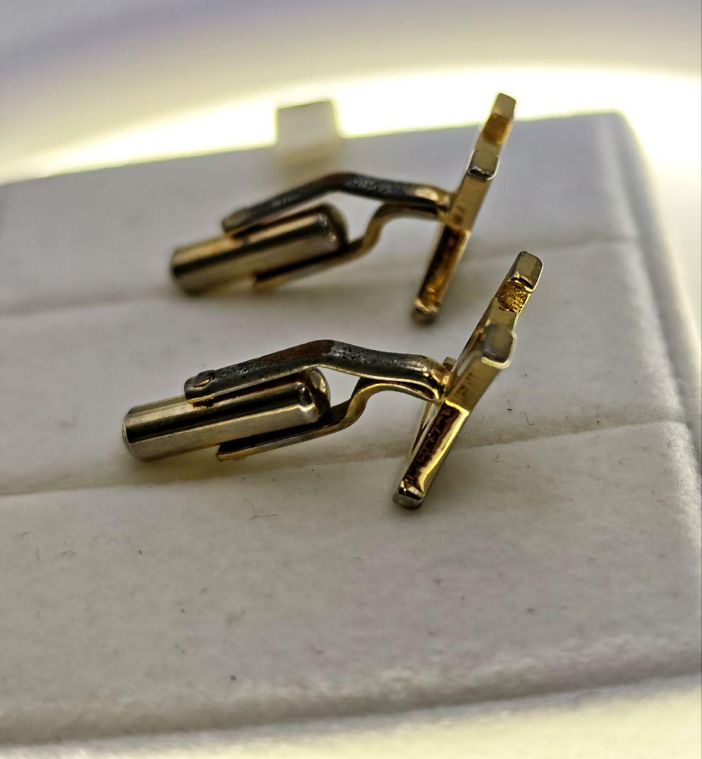 LVロゴ カフスボタン ゴールドカラー メンズ ヴィンテージ