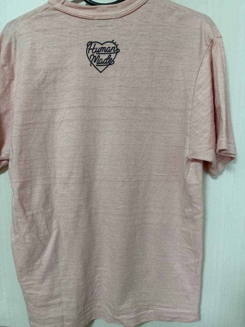 humanmade ピンク　tシャツ