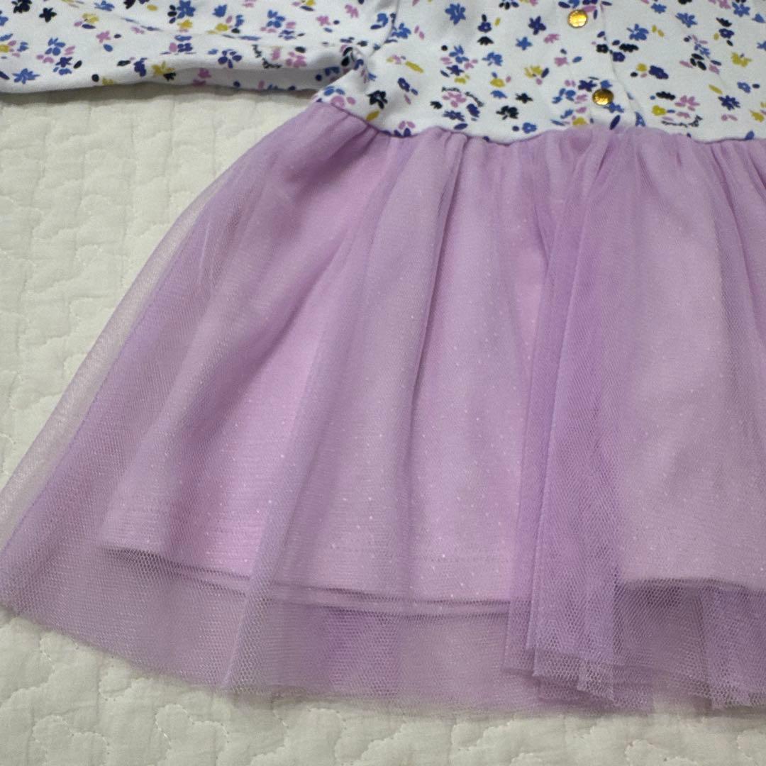 ケイトスペード　70 花柄　チュール　ワンピース　長袖　ベビー