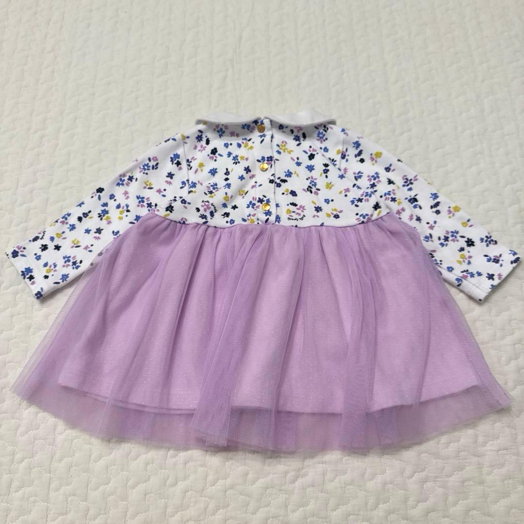 ケイトスペード　70 花柄　チュール　ワンピース　長袖　ベビー