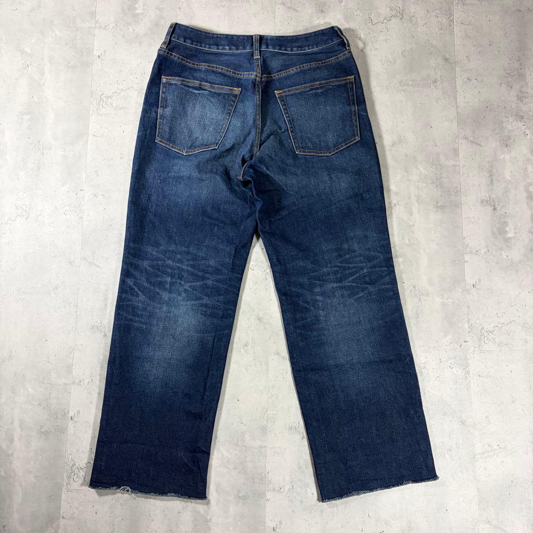 【美品】23区 インディゴブルー ワイド デニムパンツ サイズ44