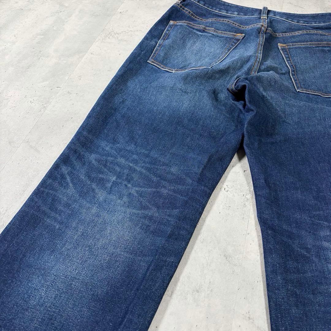 【美品】23区 インディゴブルー ワイド デニムパンツ サイズ44
