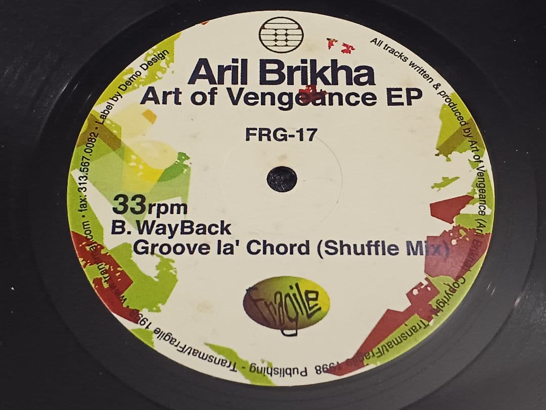 洋楽 Aril Brikha Art of Vengeance EP FRG-17