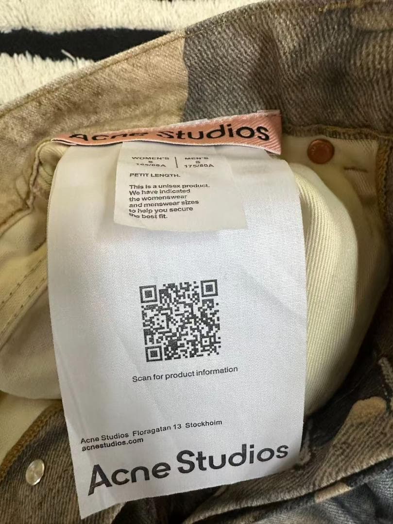 Acne Studios FW25 1981 テディベア デニムパンツ S