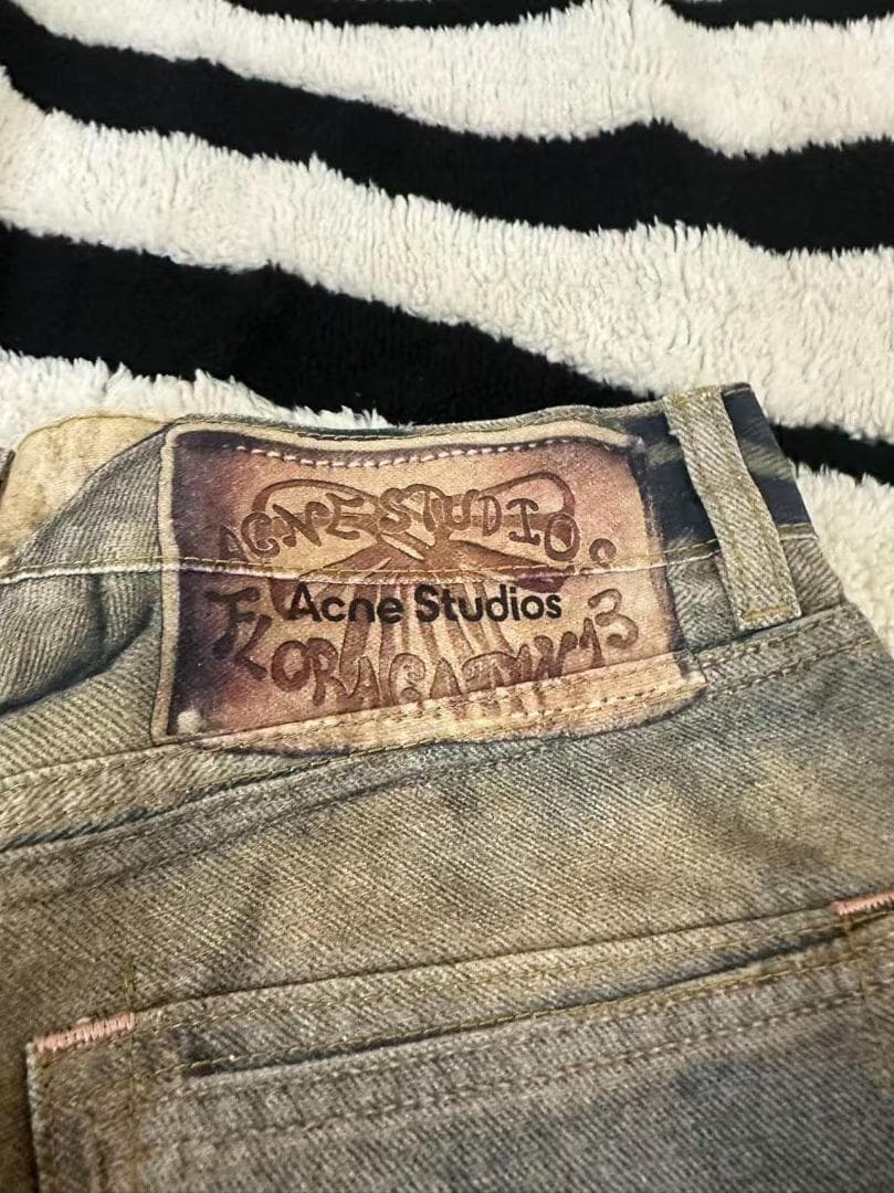 Acne Studios FW25 1981 テディベア デニムパンツ S