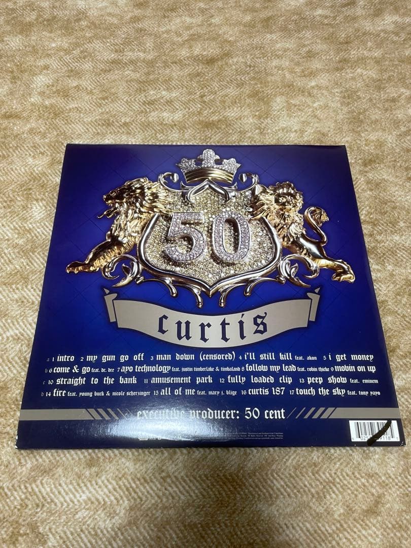50cent curtis LP レコード　12インチ　ヒップホップ