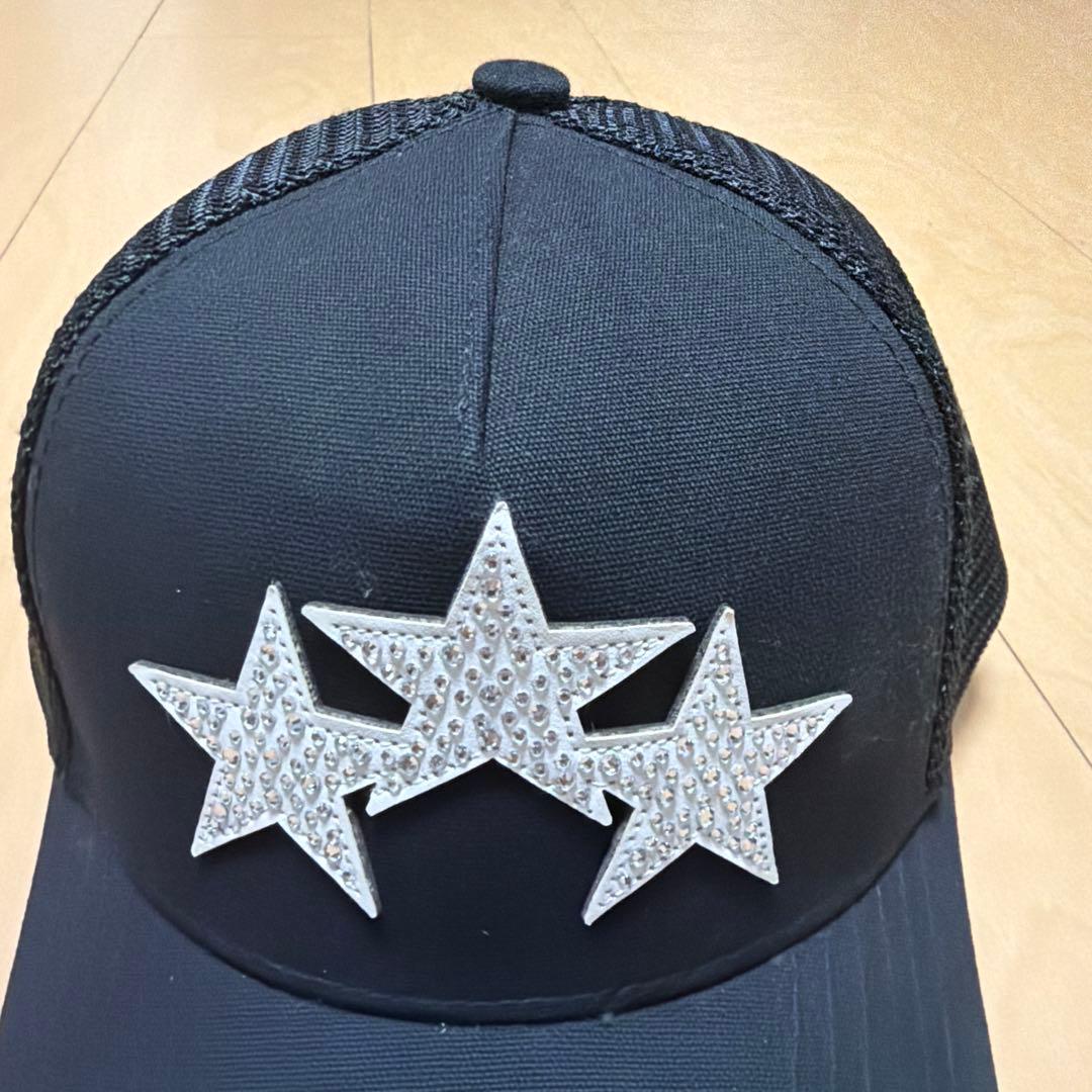 AMIRI スリースター キャップ　トラッカー