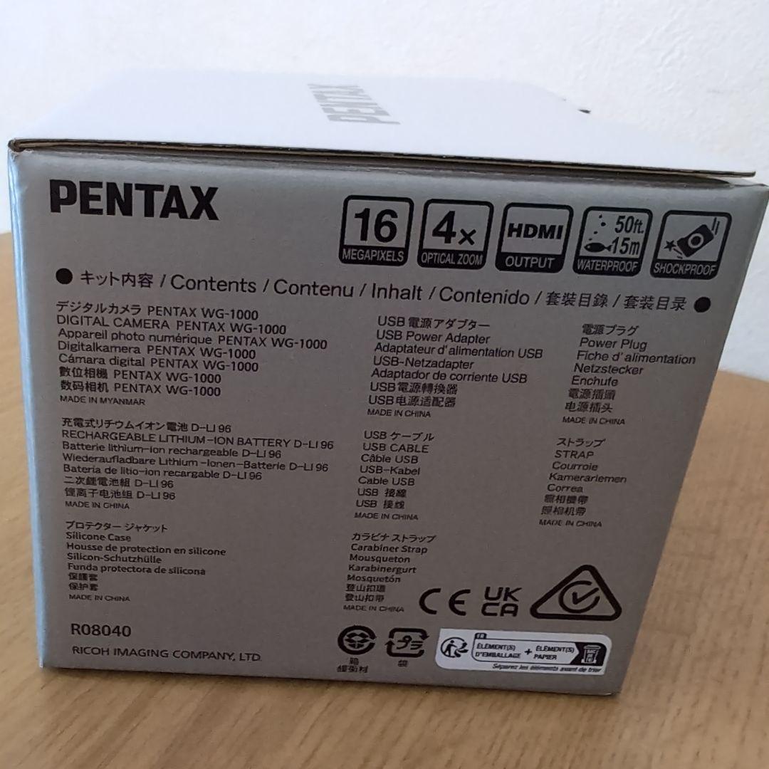 ペンタックス PENTAX WG-1000 グレー コンパクトデジタルカメラ