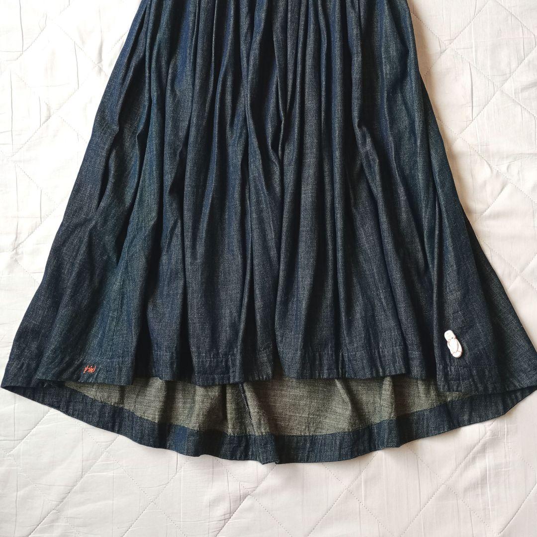 v.m　パラスパレス　デニムスカート　フィッシュテール　日本製　ウエストゴム