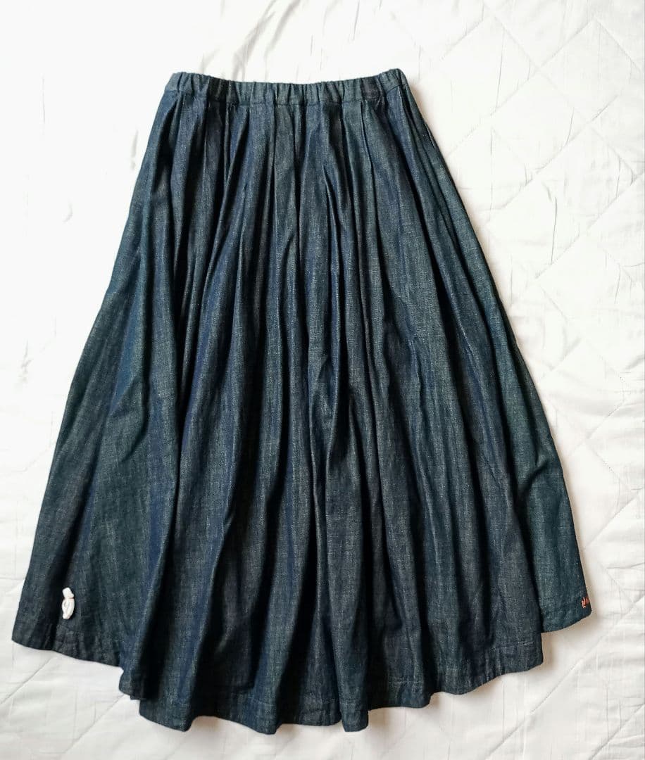 v.m　パラスパレス　デニムスカート　フィッシュテール　日本製　ウエストゴム