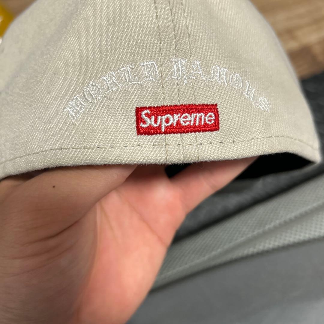 Supreme 59FIFTY ベージュ キャップ 7 5/8