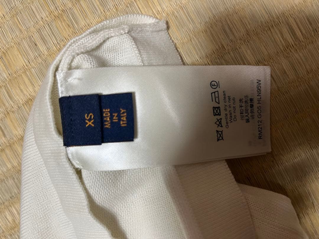 LOUIS VUITTON エンドゴール ニットTシャツ メンズ ホワイト XS