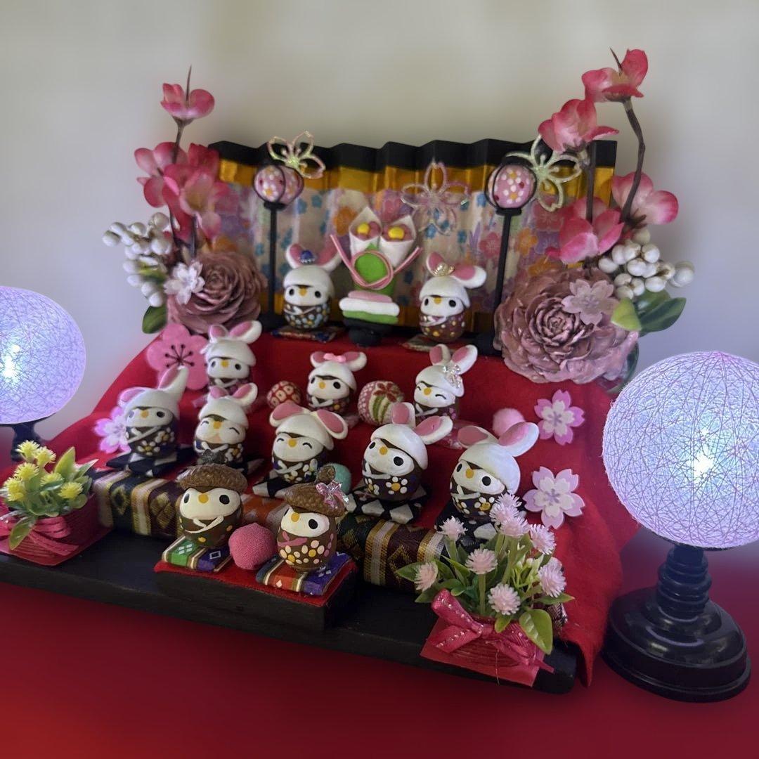 どんぐりアート♡お雛様オブジェ＆お雛祭りオブジェ♡