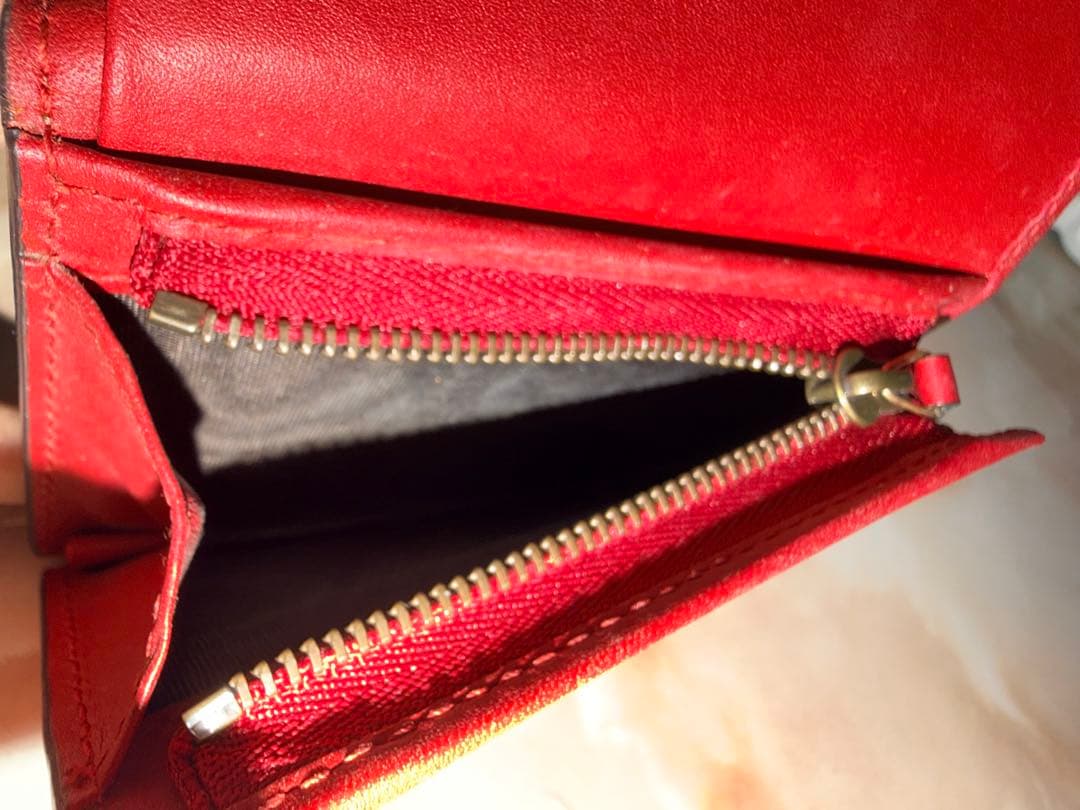 【✨極美品✨】GUCCI チェリー装飾 ビジュー欠無し二つ折り財布