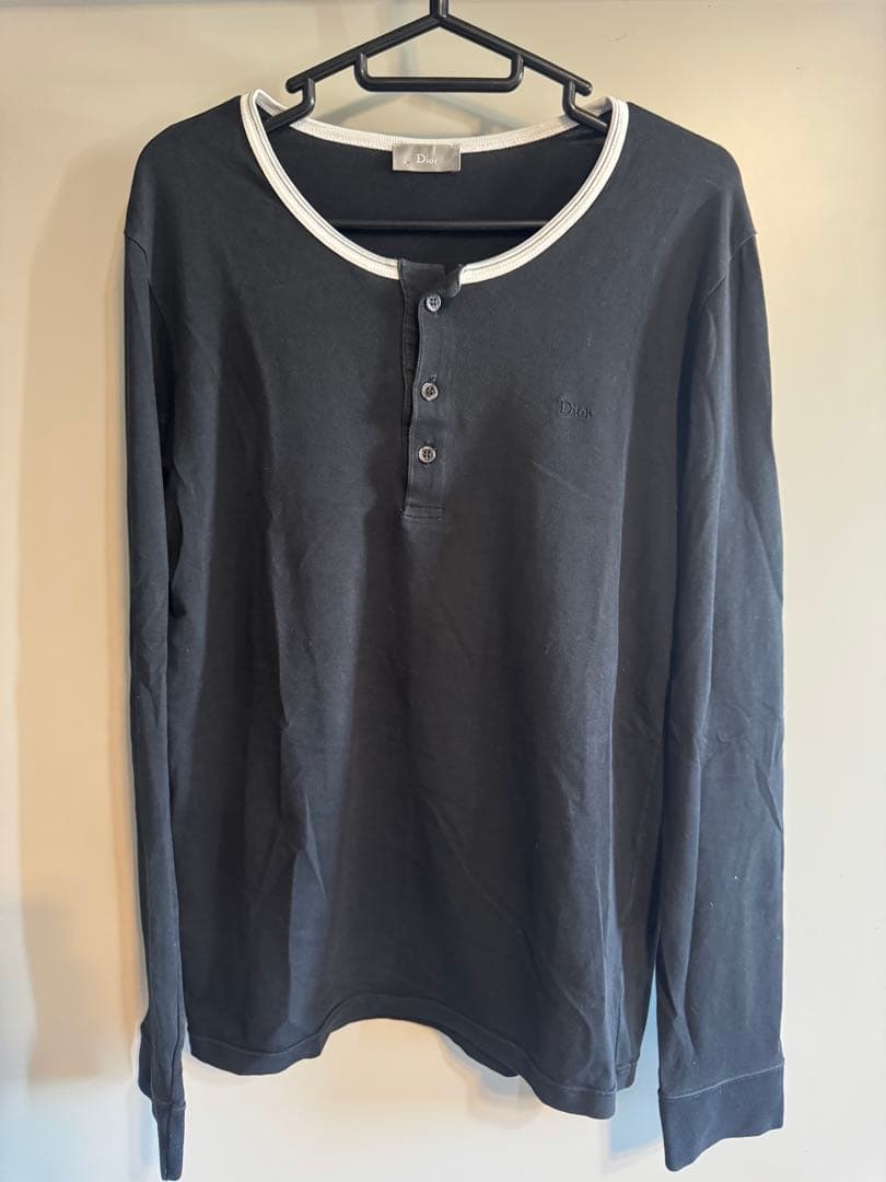Dior ヘンリーネック長袖Tシャツ