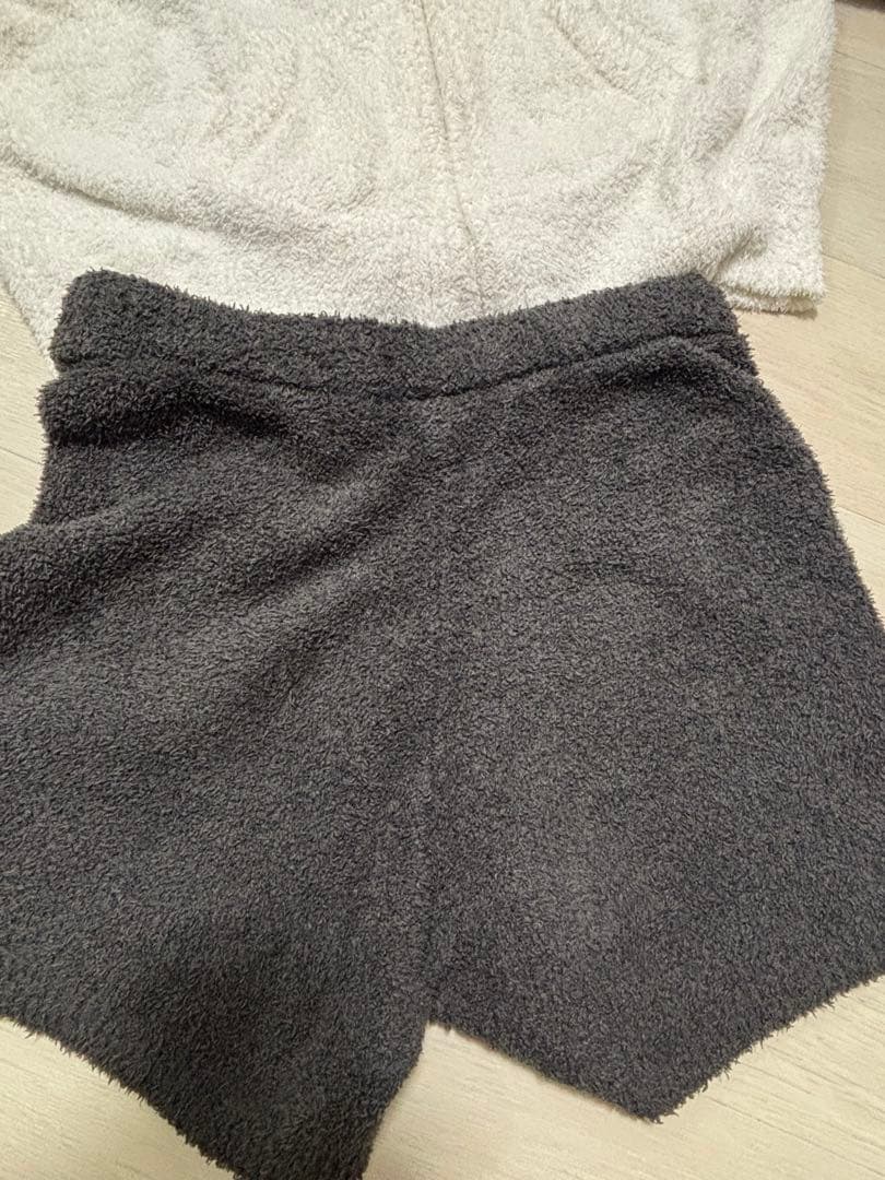 ジェラートピケ　ジェラピケ　パンダ　セットアップ　ショートパンツ　グレー