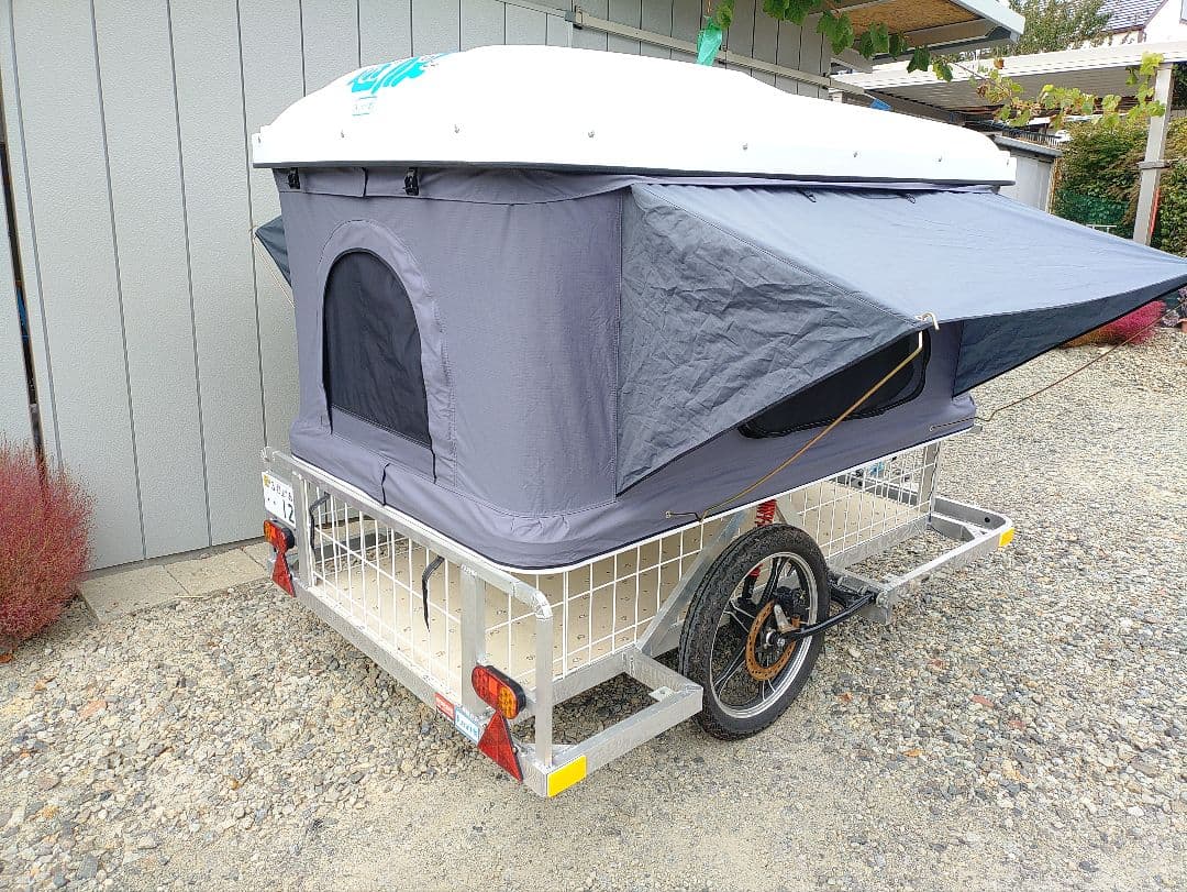 2026/3/7　たかお君さん、専用　カートップ、ルーフテントに成りました。
