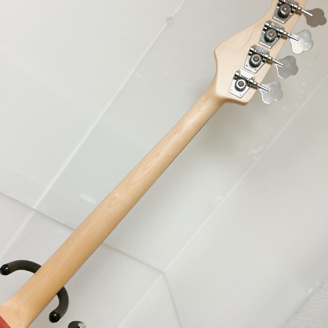 美品 Bacchus バッカス JAZZ BASS ジャズベース 赤 レッド
