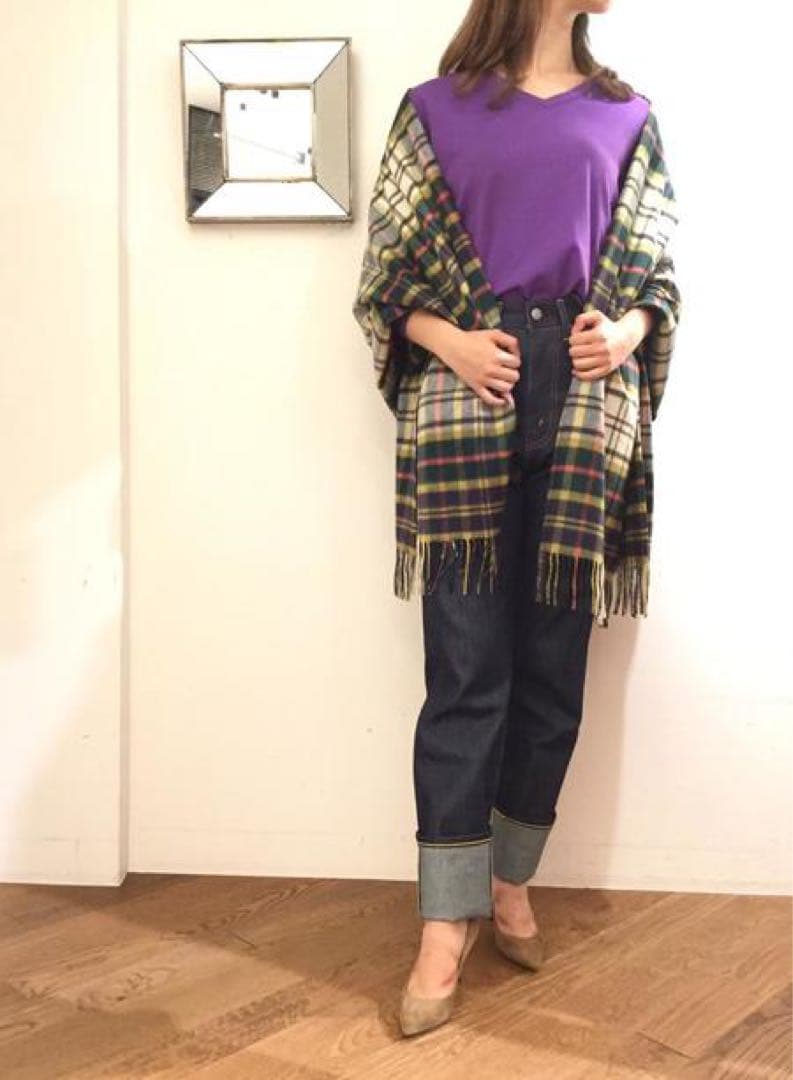 希少☆Johnstons ジョンストンズ アングローバルショップ別注ストール