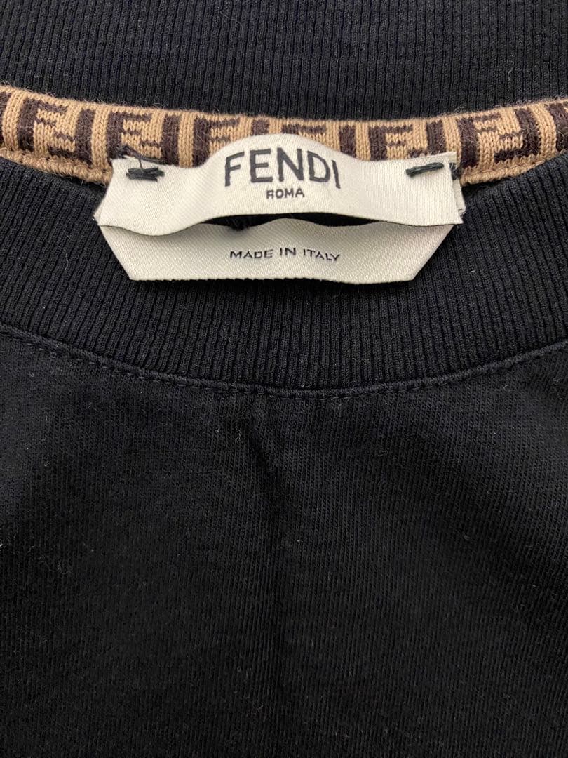美品　希少　フェンディ FENDI 半袖　トップス　ロゴ　刺繍