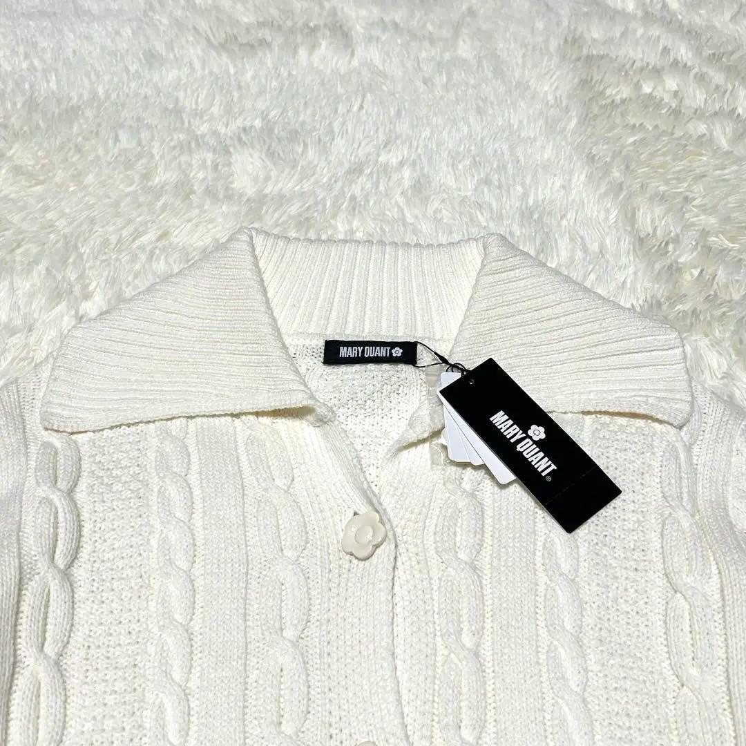 新品 MARY QUANT ゆったり ニットケーブルニットカーディガン Mサイズ