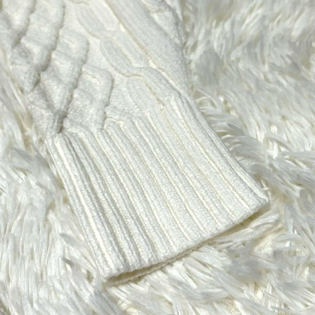 新品 MARY QUANT ゆったり ニットケーブルニットカーディガン Mサイズ