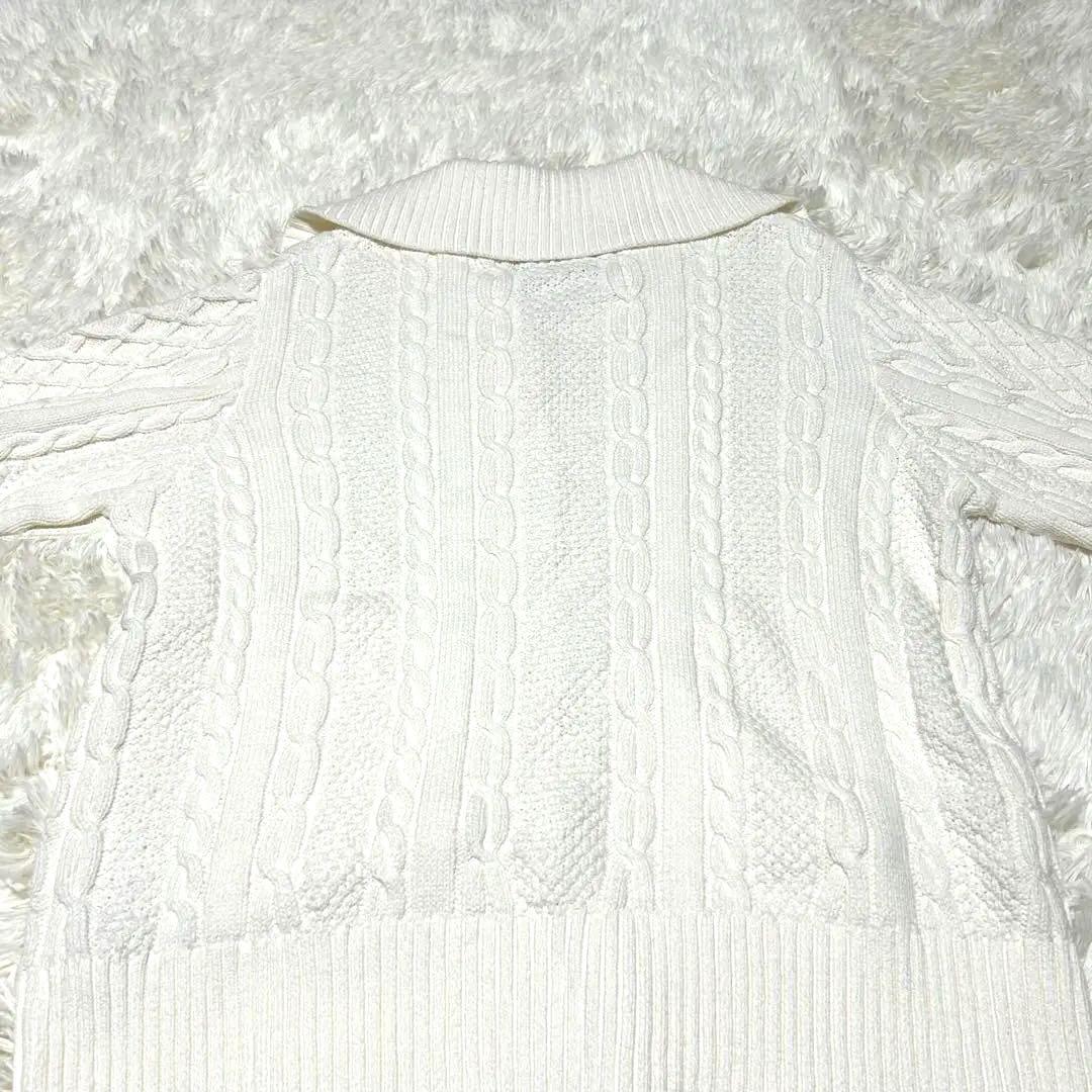新品 MARY QUANT ゆったり ニットケーブルニットカーディガン Mサイズ