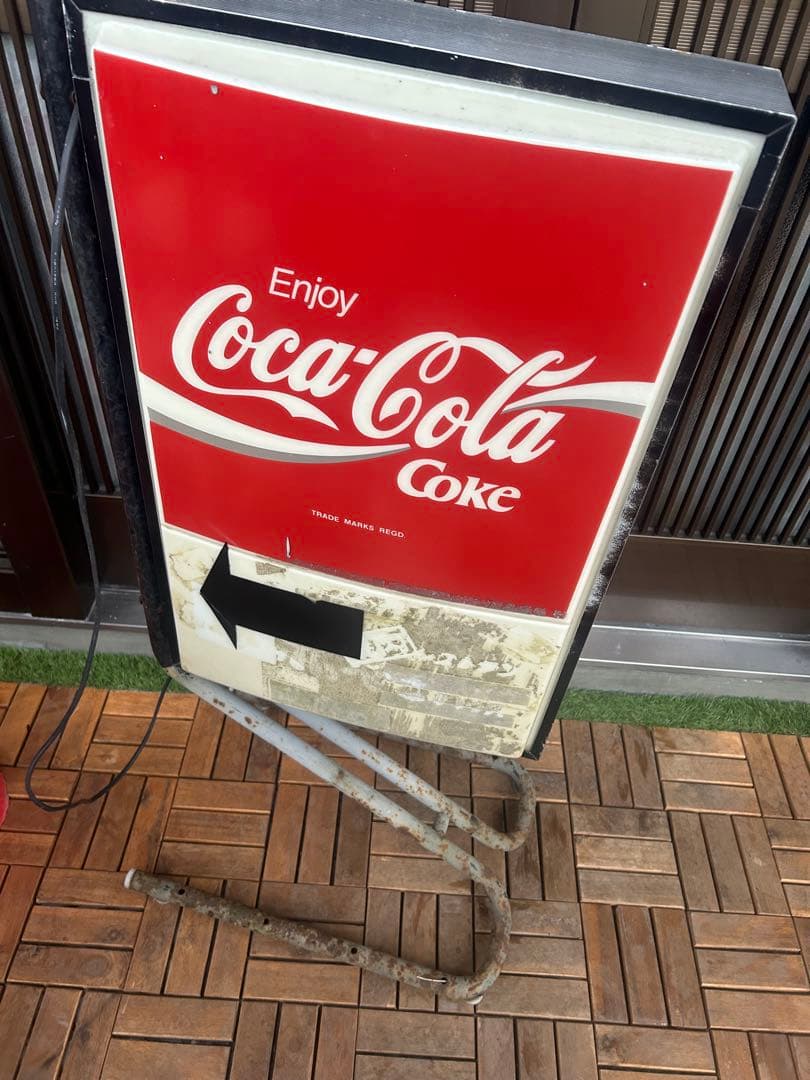 コカコーラ　レトロ看板 ライト　ヴィンテージ希少　メルカリたのメル便