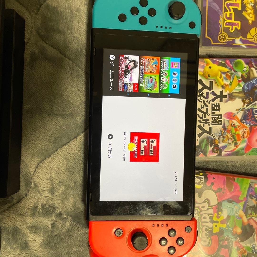 Nintendo Switch ネオンブルー/レッド 本体とソフト多数