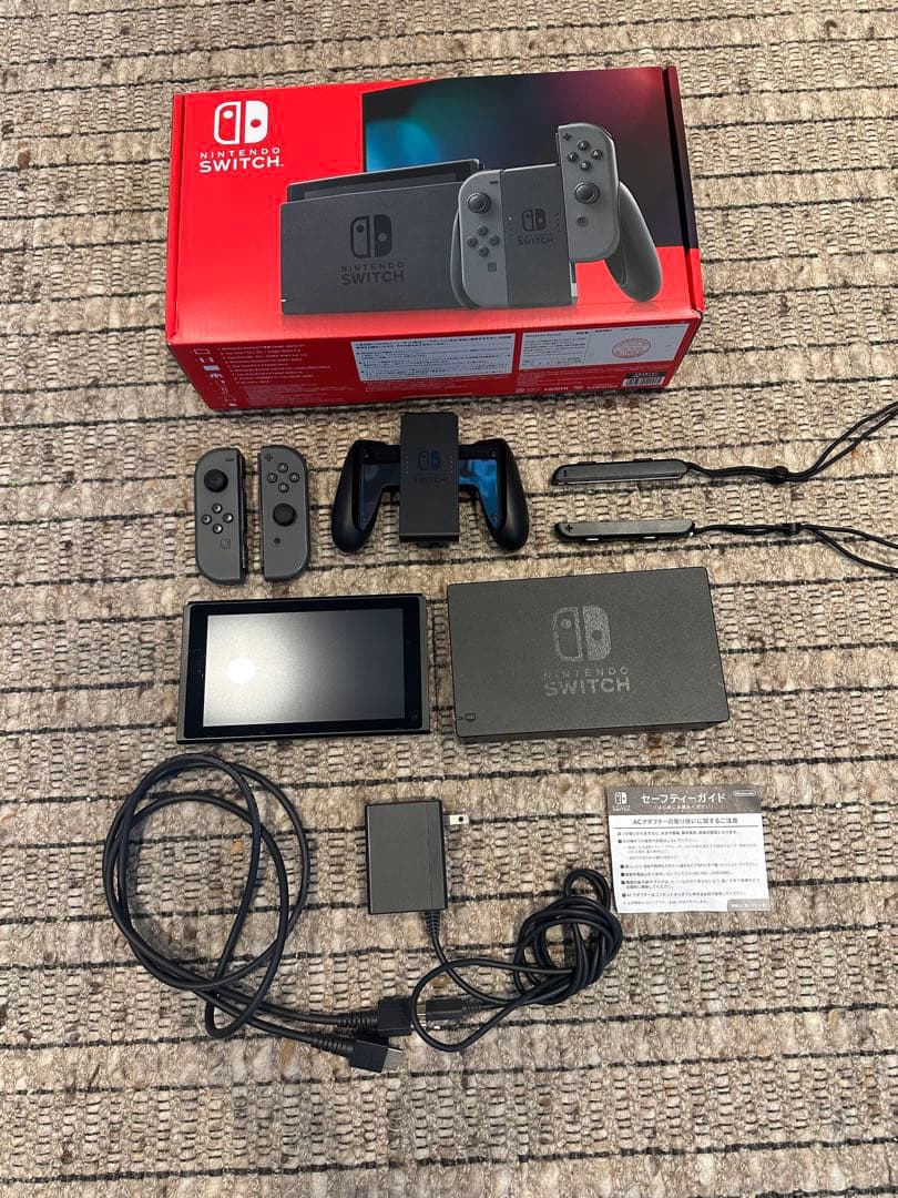 即日発送可能　Nintendo Switch グレー 本体 一式　動作確認済