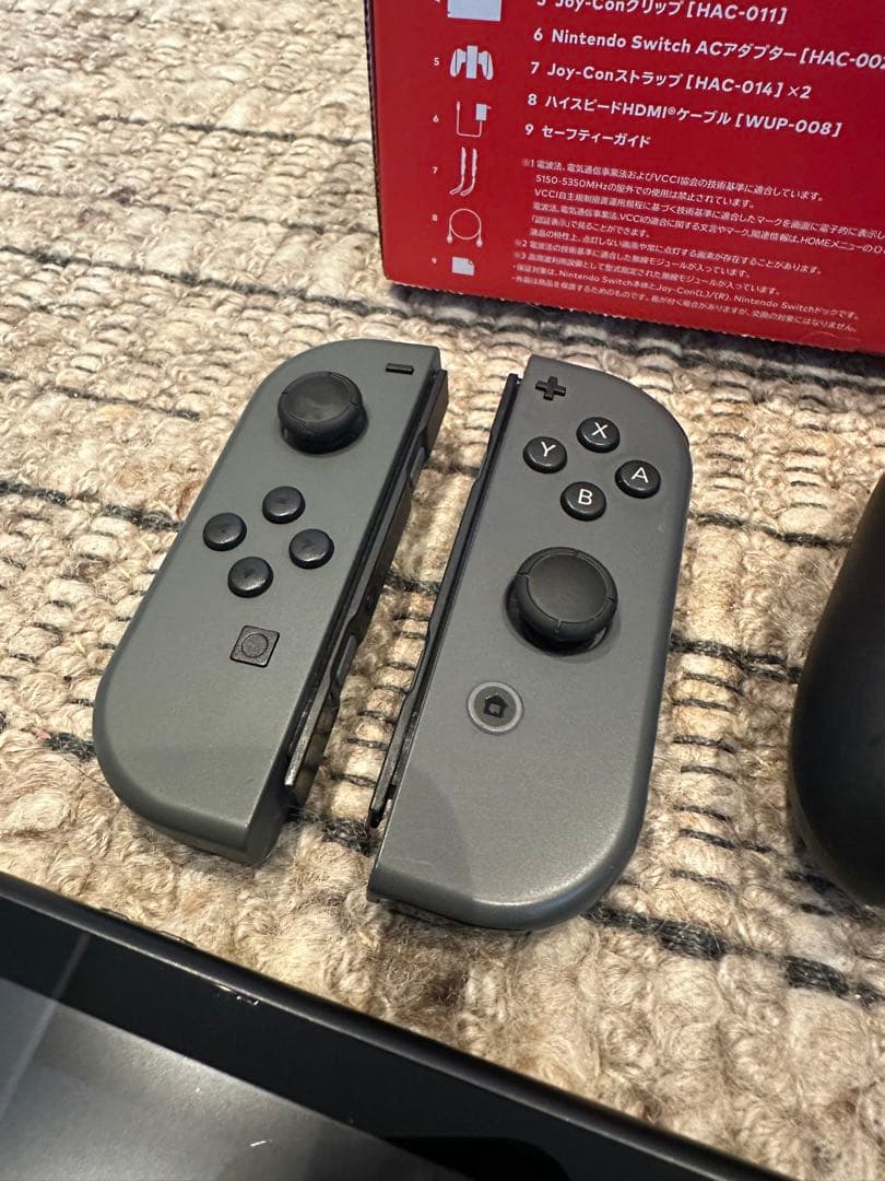 即日発送可能　Nintendo Switch グレー 本体 一式　動作確認済