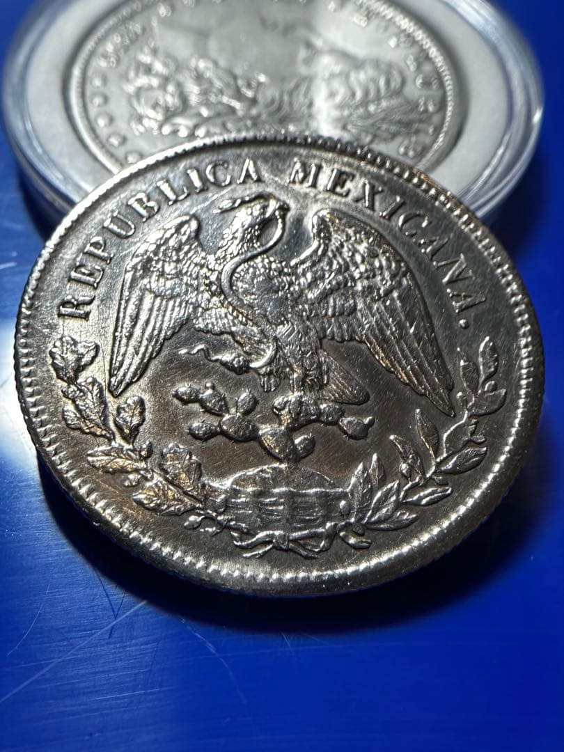 メキシコ 1ペソ 銀貨 1900年 極美品