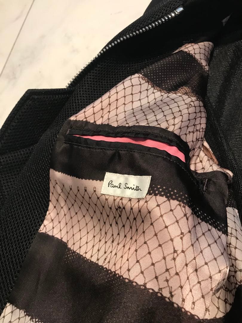 Paul Smith ポールスミス メッシュ ブルゾン ジャケット 黒