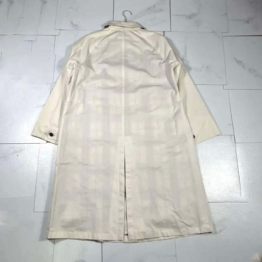 BURBERRY バーバリー ノバチェック ステンカラーコート ホワイト