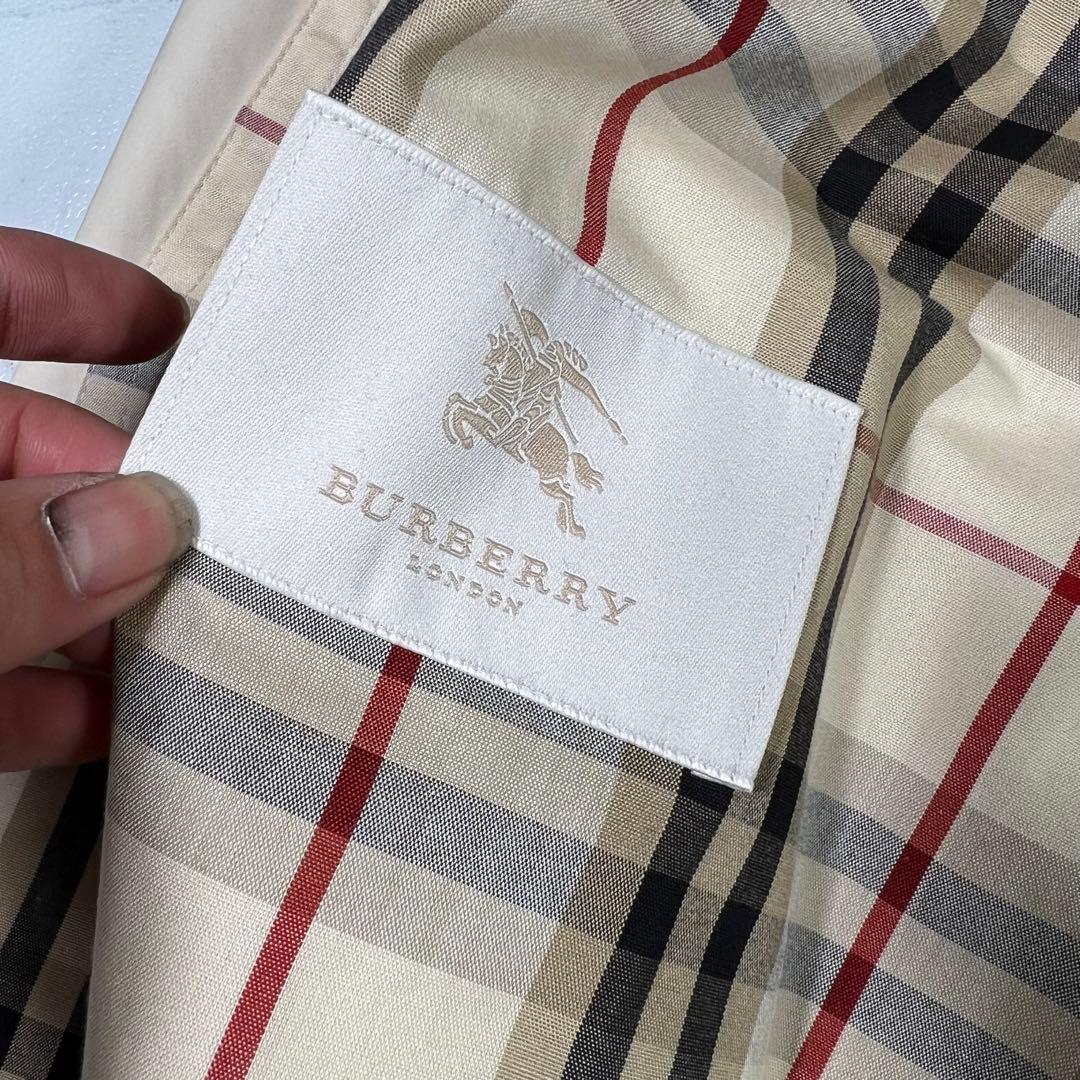 BURBERRY バーバリー ノバチェック ステンカラーコート ホワイト