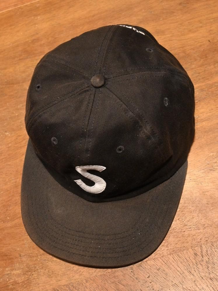 Supreme シュプリーム キャップ Sロゴ ブラック アメリカ製