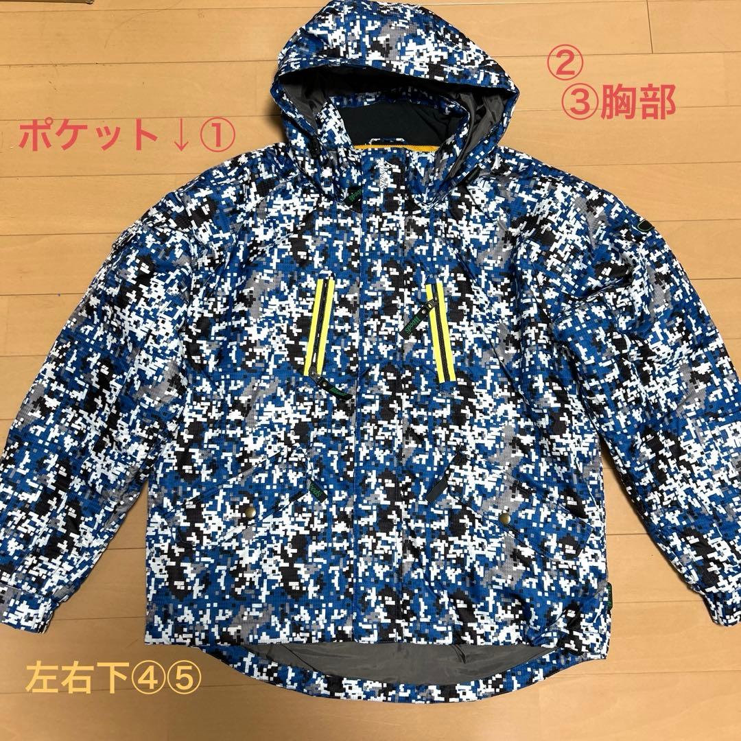 【未使用に近い】スキーウェア スノボ 130〜150cmサイズ調整可能　上下