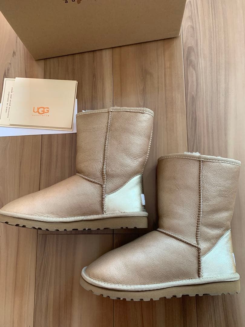 UGG ムートンブーツ ゴールド23.5〜24