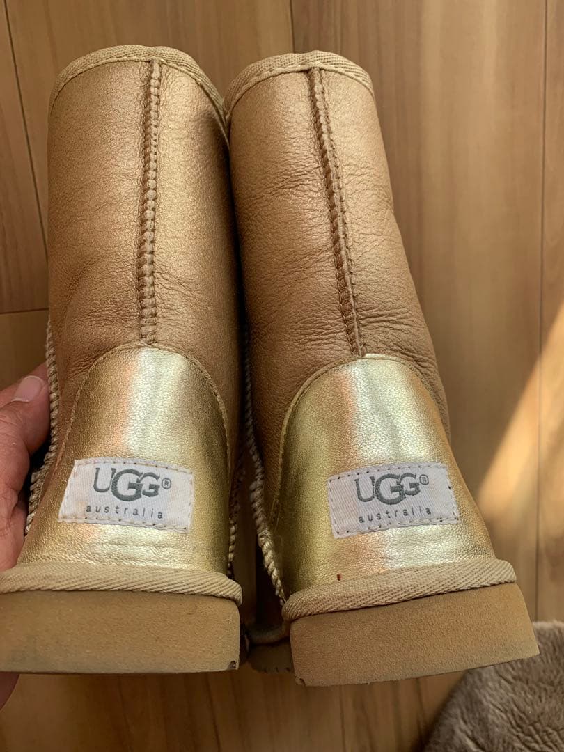 UGG ムートンブーツ ゴールド23.5〜24