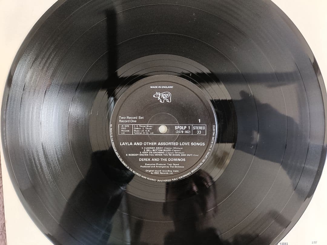 Derek & The Dominos Layla 2枚組LPレコード　UK盤！