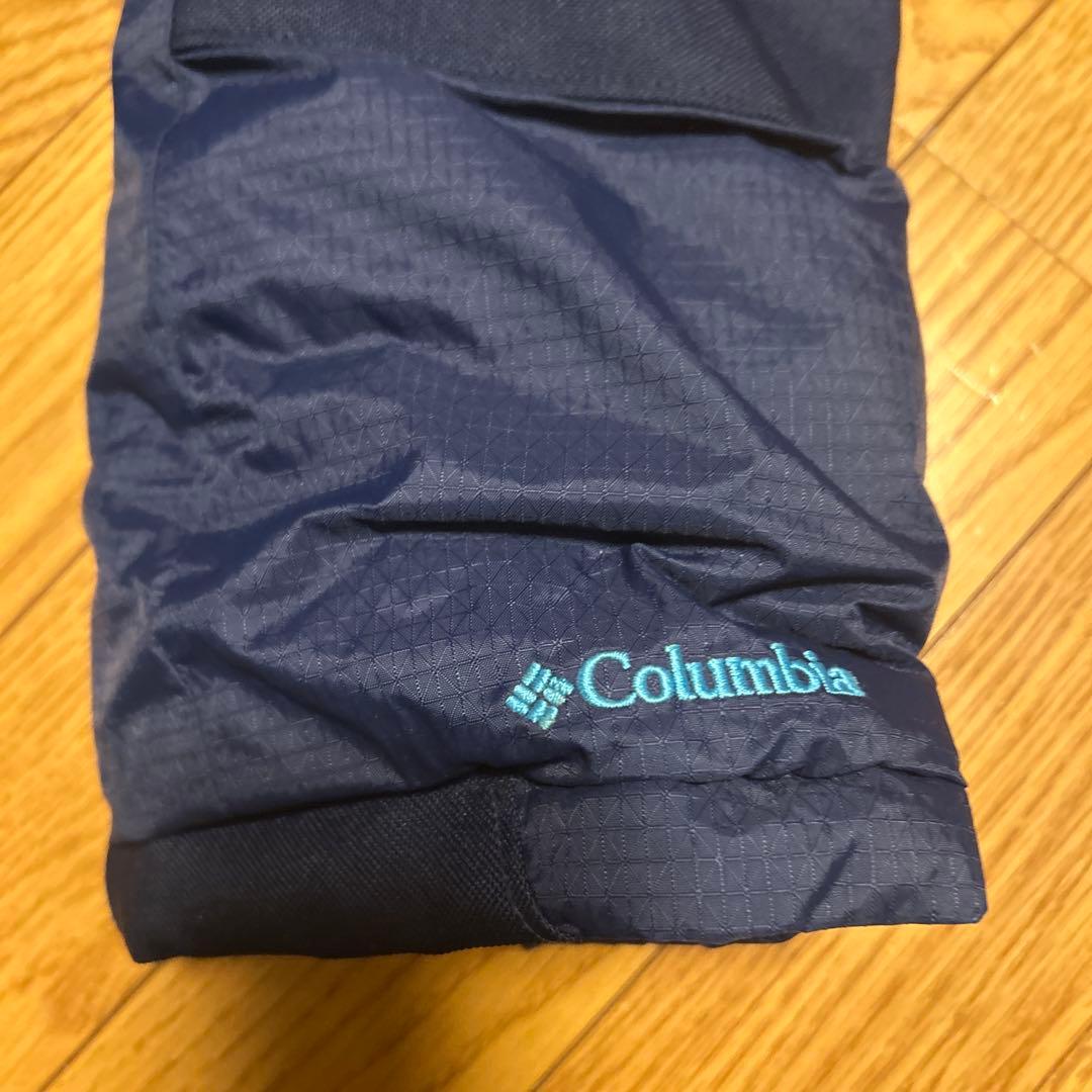 美品☆Columbia 子ども用スキーウェアセット 水色サイズ100リバーシブル